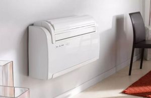 Console blanche dans une maison